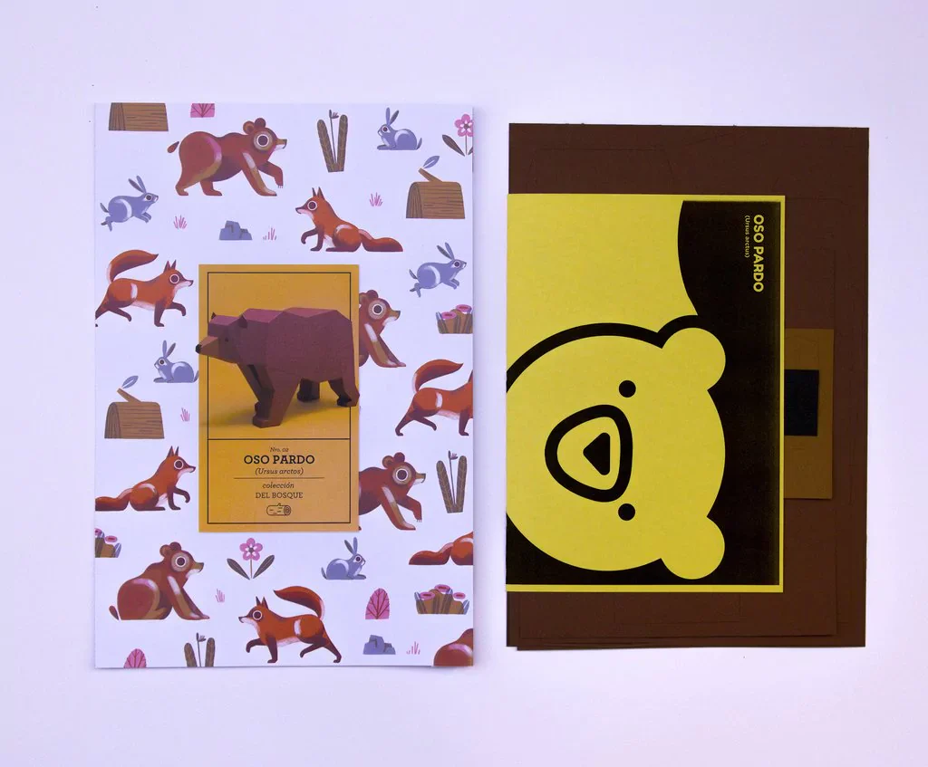Bear Paper Model Kit - Image 3