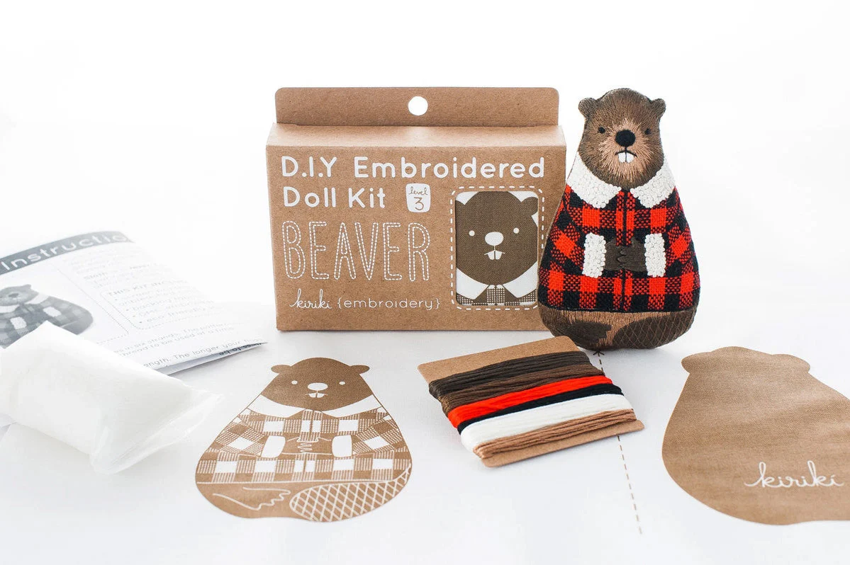 Beaver Embroidery Kit - Image 3