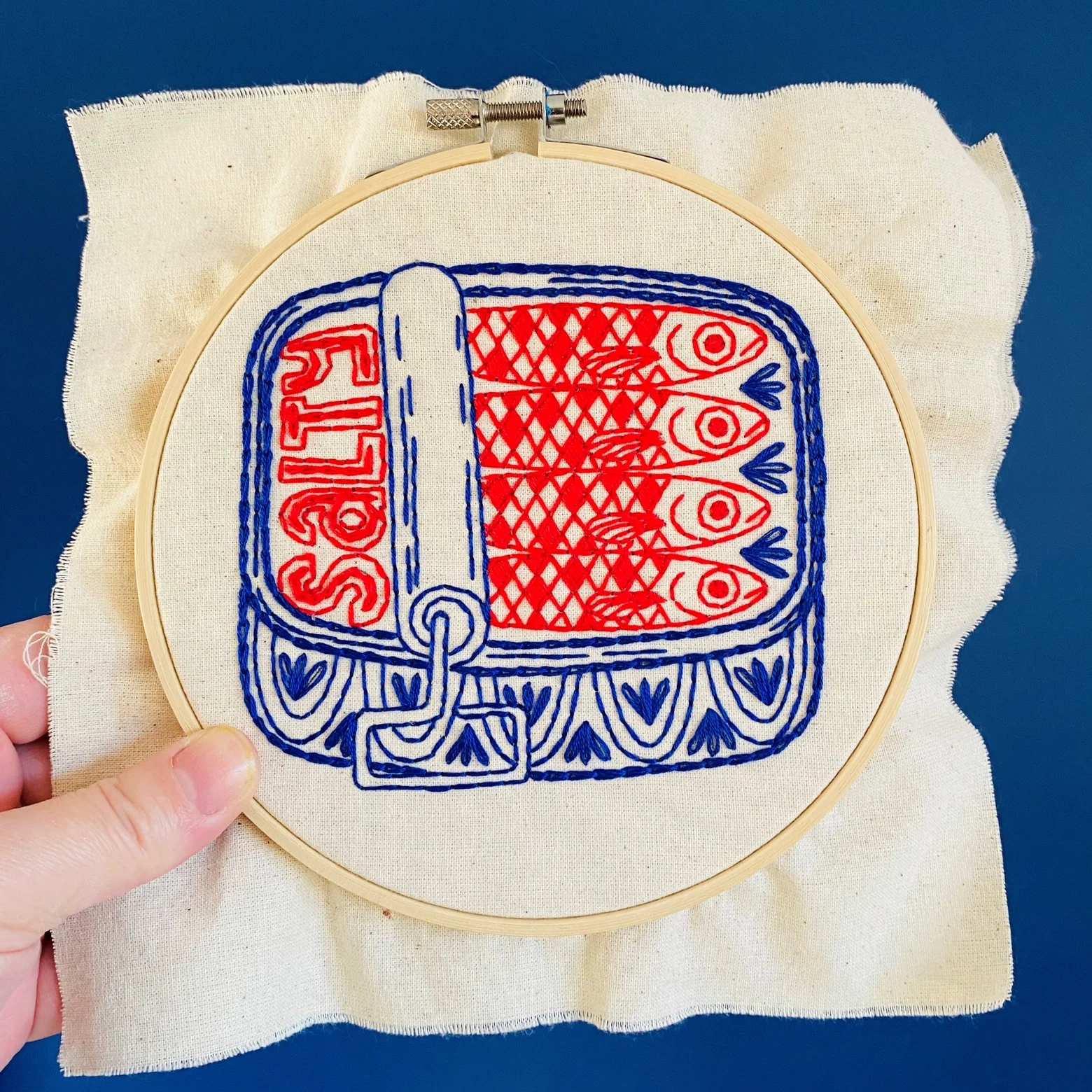 Canned Sardines Embroidery Kit - Image 4