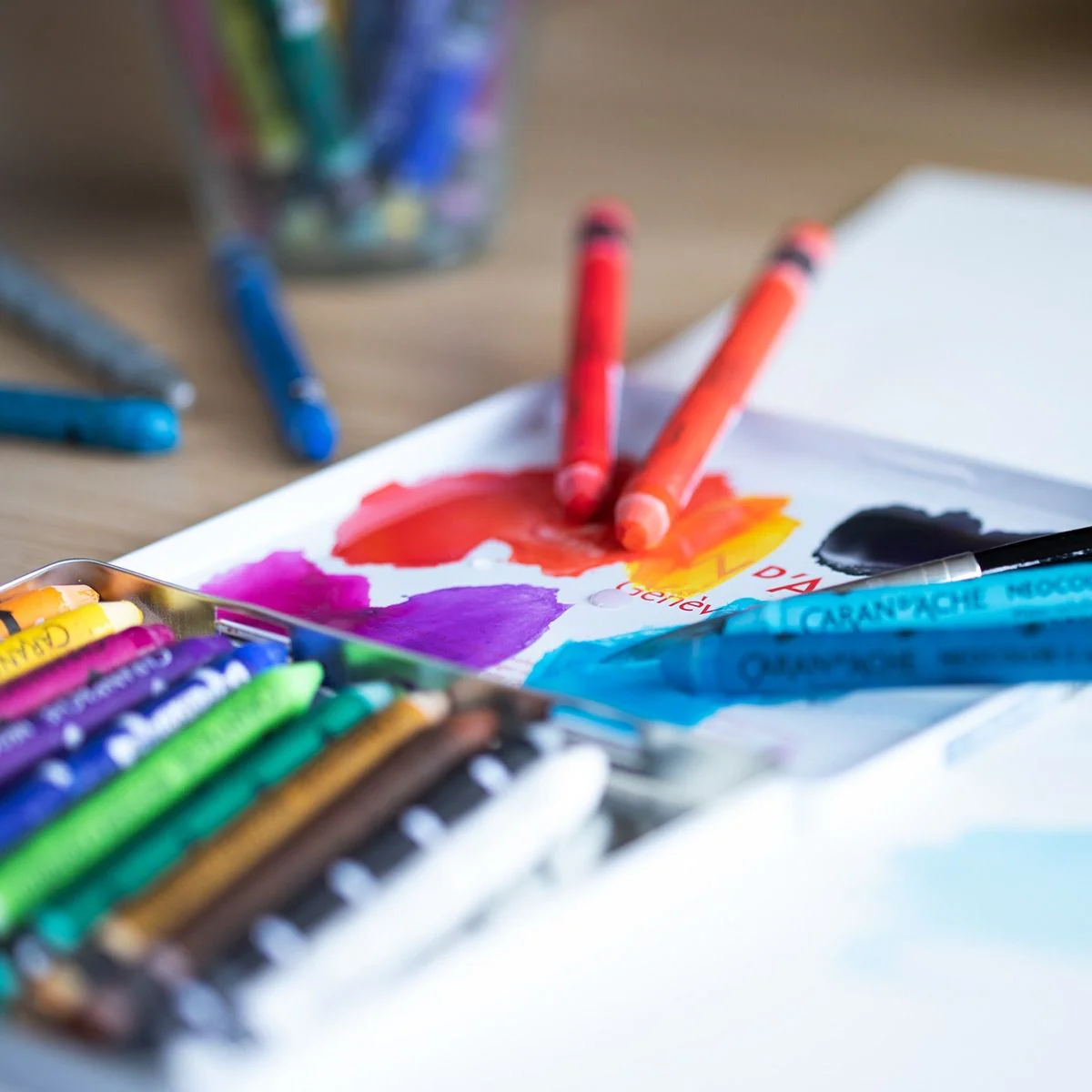 Caran d'Ache Neocolor II Aquarelle Pastels (Set of 10) - Image 3
